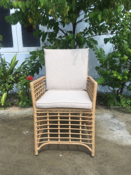 Good Quality Balcony Outdoor Chair Garden Rattan Dining Arm Chairs