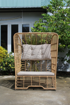 Chair Lounge ALu Frame Wicker Outdoor Garden Rattan Sofa Set for Courtyard garden