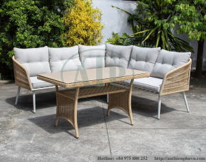 Luxury Modern Outdoor sofa set garden furniture Rattan sofa set outdoor furniture Factory Manufactur