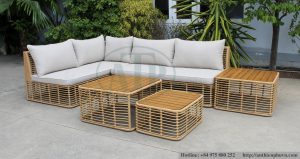 Outdoor sofa set garden furniture Rattan sofa set outdoor furniture Factory Manufacture Viet Nam